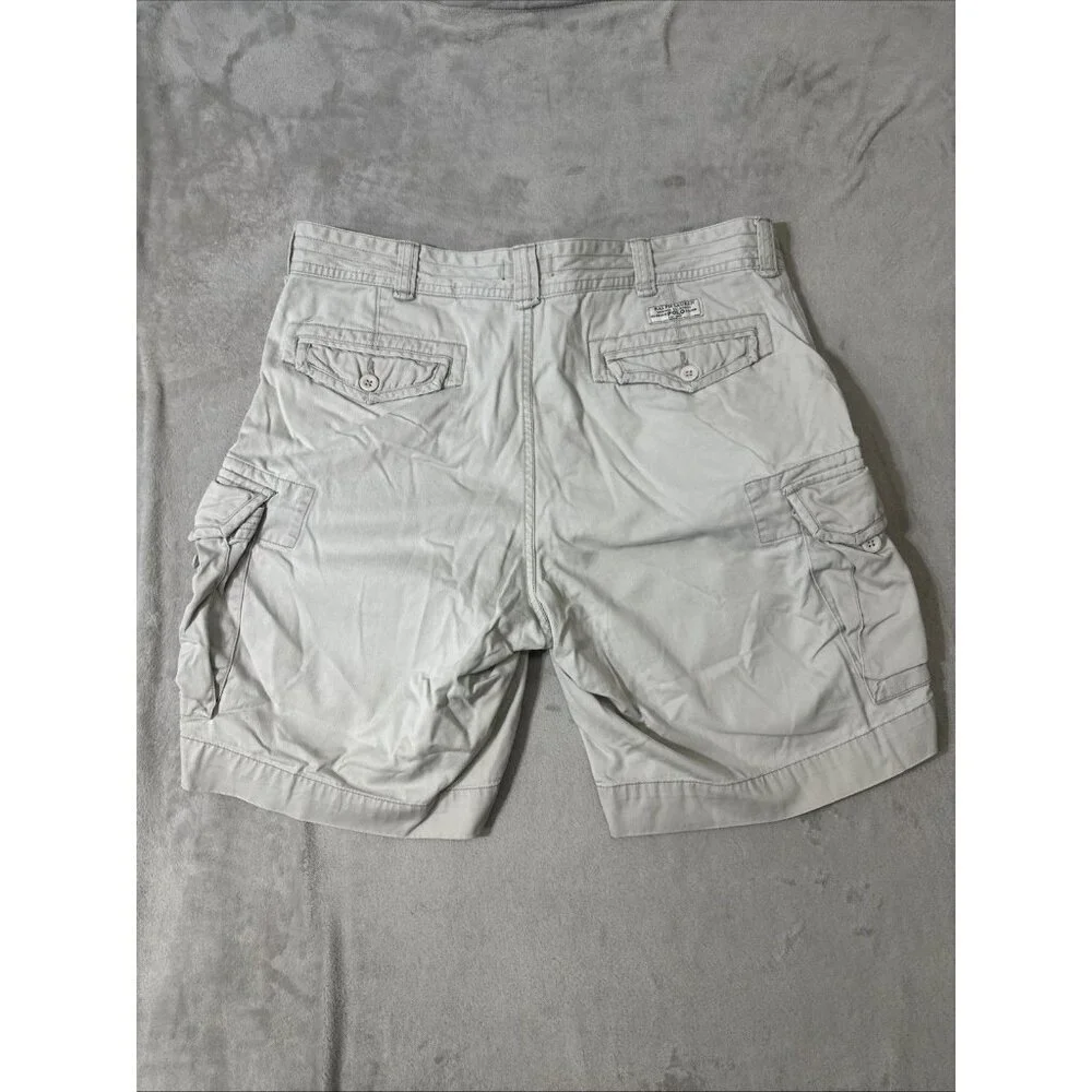 Polo Ralph Lauren Cargo Shorts Men’s 38 Khaki Beige Classic Fit Utility